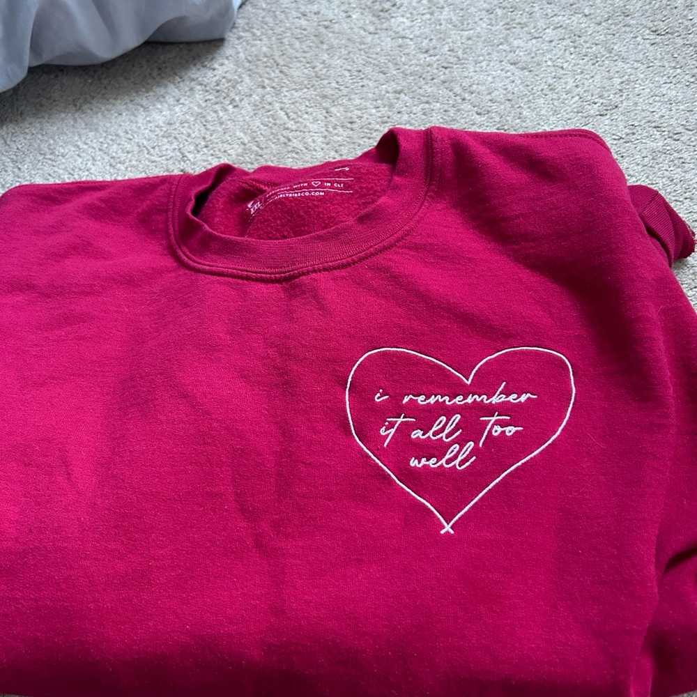 Girl Tribe All Too Well Crewneck (Taylor Swift)